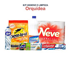 Kit de Higiene e limpeza Orquídea- 8 volumes