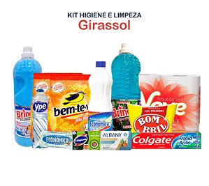 Kit de Higiene e limpeza Girassol- 13 volumes
