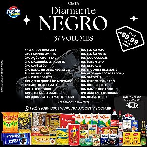 CESTA DIAMANTE NEGRO
