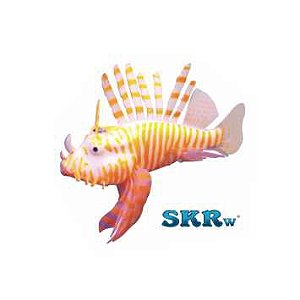 SKRw PEIXE DE SILICONE LION FISH 13X8CM LARAN/BRAN