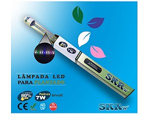 SKRw LAMPADA DE LED TUBOL.T8  7W 45CM P/ PLANTADO