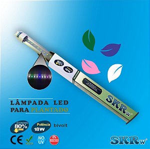 SKRw LAMPADA DE LED TUBOL.T8 18W 120CM P/ PLANTADO