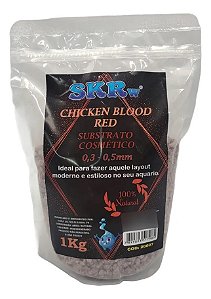 Substrato Cosmético Skrw Chicken Blood Red 1 Kg 100% Natural