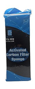 Esponja P/ Filtragem De Aquarios - carvão Ativado 32x12 2 Pçs