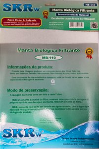 MANTA BIOLOGICA BRANCA SKRw 25X29X0.5 cm
