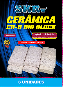 CERAMICA BIO BLOCK SKRw - 14X8X3CM 6-UNID