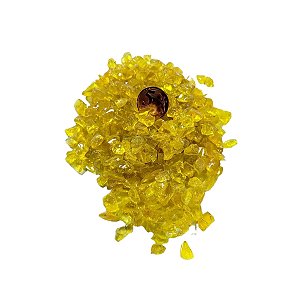 ENFEITE DE VIDRO AMARELO 200G SKRw