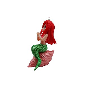 ENFEITE SEREIA FLUTUANTE RUIVA SKRw