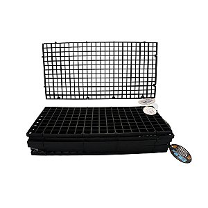 COLMEIA PLASTICA FURO 15MM 15X30CM C/ 8 PRETA SKRw