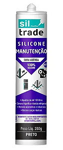 SILTRADE SILICONE 280G PRETO