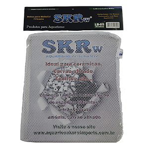 SKRw BOLSA MAT.FILT. LB-05 28X32CM MALHA LARGA BRANCA