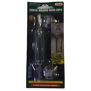 SKRw CONTA BOLHAS VIDRO SLIM 12CM - CO2C