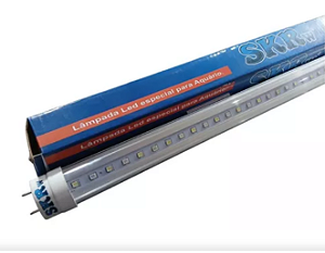SKRw LAMPADA DE LED TUBOL.T8 5W 35CM AZUL/BRANCA