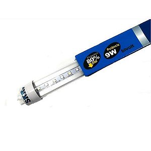 SKRw LAMPADA DE LED TUBOL.T8 9W 60CM AZUL/BRANCA