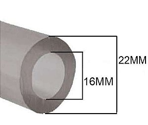 SKRw MANGUEIRA SILICONE 16*22MM 25MT - FUME