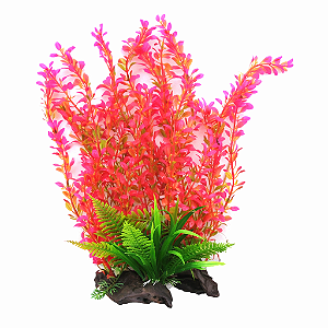 SKRw PLANTA ARTIFICIAL G-1503 38X18CM ROSA/VERDE