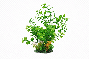 SKRw PLANTA ARTIFICIAL K-712 12X28CM VERD/FOLH.RED