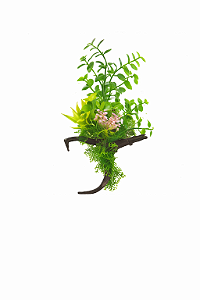 SKRw PLANTA ARTIFICIAL K-724 14X22CM VERDE/FLOR RO