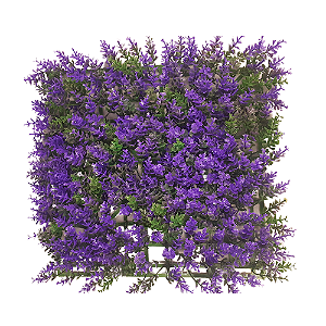 SKRw PLANTA ARTIFICIAL L-204 PLACA 25X25CM VD/ROXA