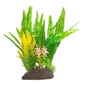 SKRw PLANTA ARTIFICIAL M-740 16CM VD/AM/RS PONTUDA