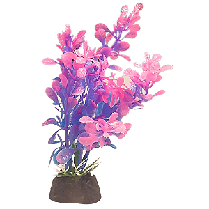 SKRw PLANTA ARTIFICIAL S-402 13CM - AZUL/ROSA