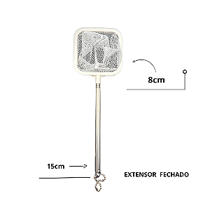 SKRw REDE P/ AQUARIO QUADRADA CAMARAO 8X8X15 RETRA