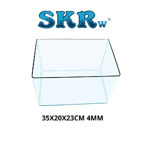 SKRw AQUARIO CANTO CURVO RETANGULAR 35X20X23CM 4MM