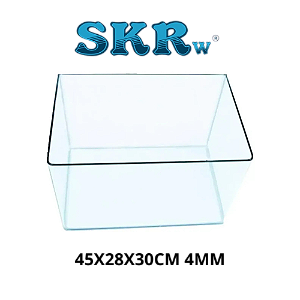 SKRw AQUARIO CANTO CURVO RETANGULAR 45X28X30CM 4MM