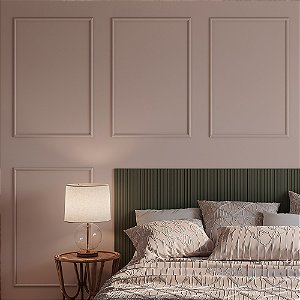 Rodameio Boiserie EVA Autocolante Branco - Rolo 10 m