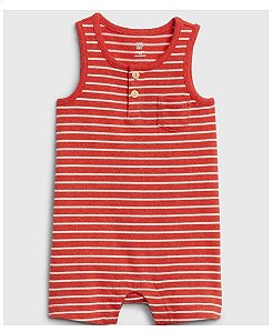 Romper GAP, regata e vermelho com listras brancas