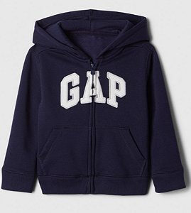 Moletom GAP,  preto com logo branca