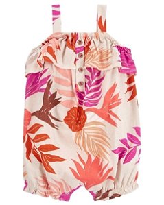 Romper Carters floral de alcinha Nova Coleção