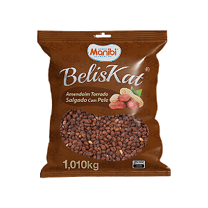 Amendoim Torrado Salgado Com Pele Com Sal 1kg Beliskat