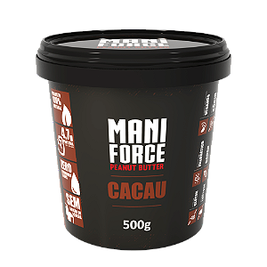 Pasta De Amendoim Integral Maniforce Cacau 500g