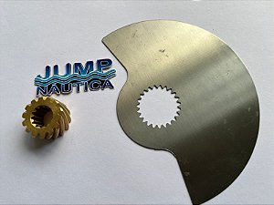 VALVULA ROTATIVA SEA DOO 720-800 159° & ENGRENAGEM 14 DENTES