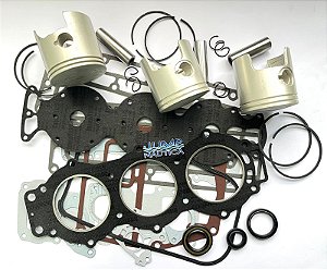 PISTAO YAMAHA 85 -90 3 CIL KIT MOTOR SUPERIOR STD