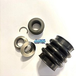 ANEL CARBONO GTI 130- 155 2008 -11-12-13-14 EM DIANTE. SUPORTE INOX & TRAVA BORRACHA EIXO DE 27 MM