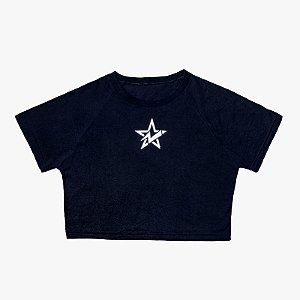 Cropped Manga Curta COSMIC BLUE - CoST4R