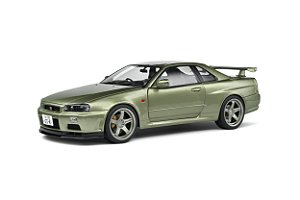 Nissan Skyline GT-R (R34) 1999 Verde Metálico 1:18 Solido
