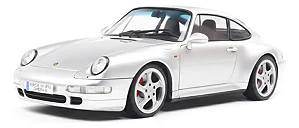 Miniatura Porsche 911 993 Carrera 4s 1996 Prata 1:18 Solido Cinza
