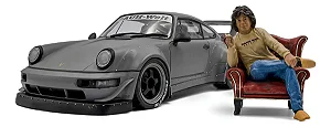 Miniatura Porsche Rwb Nardo 2024 E Akira Nakai 1:18 Solido Cinza