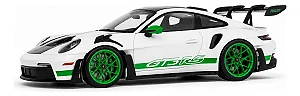 Porsche 911 GT3 RS Tributo to Carrera RS Package 2024 Branco e Verde 1:18 Solido