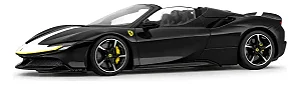 Ferrari Sf90 Spider 2021 Preto 1:18 Bburago