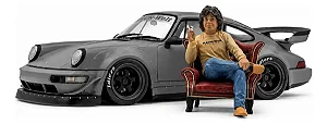 Porsche 911 RWB (964) Bodykit Nardo Grey 2024 e Akira Nakai 1:18 Solido