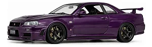 Nissan Skyline (R34) GT-R Z Tune 1999 Midnight Purple 1:18 Solido