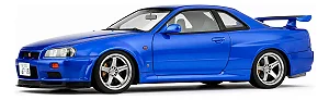 Nissan Skyline GT-R (R34) 1999 Azul Bayside 1:18 Solido