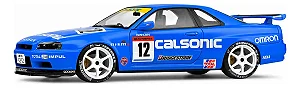 Nissan Skyline GT-R (R34) 2000 Tributo Calsonic JGTC 1:18 Solido