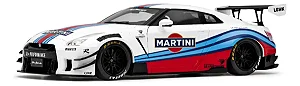 Nissan GTR R35 Liberty Walk 2024 Tributo Martini Racing 1:18 Solido