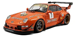 Porsche 911 (993) RWB Jägermeister 2020 Laranja 1:18 Solido