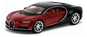 Bugatti Chiron 2016 Vermelho 1:36 Welly